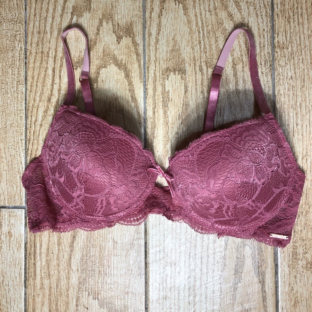 3/$15💛 Muave lace push up bra